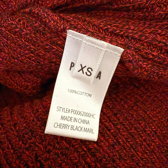 NWT Pistola Eva Distressed Crew Neck Knit Pullover Sweater Women's XS Red Black - Picture 14 of 15